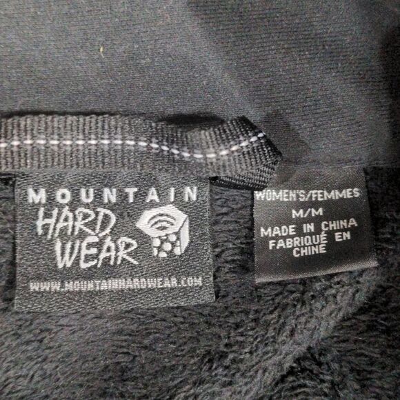 Mountain Hardwear Women's Pyxis Jacket size Medium Black Fleece - Picture 8 of 12